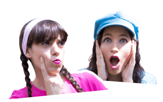 Crispina y Molinilla presentando su podcast