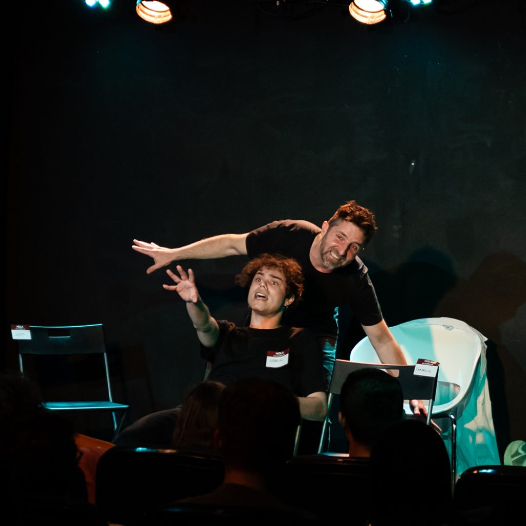 Escena de adicción al vacío